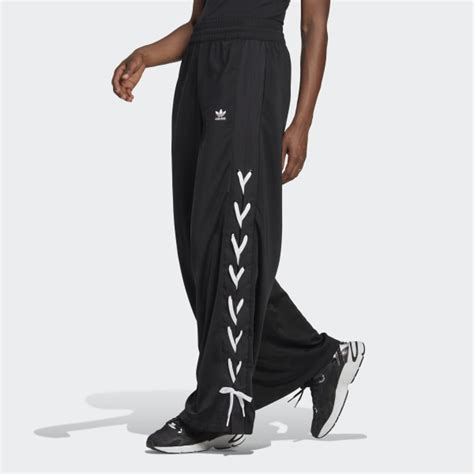 adidas always original laced wide leg pants|Adidas wide leg pants women's.